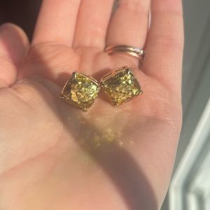 Gold Sparkles Kate Spade Earrings